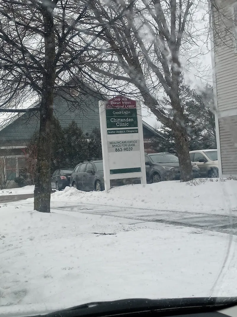 Exterior view of Burlington detox center — snow